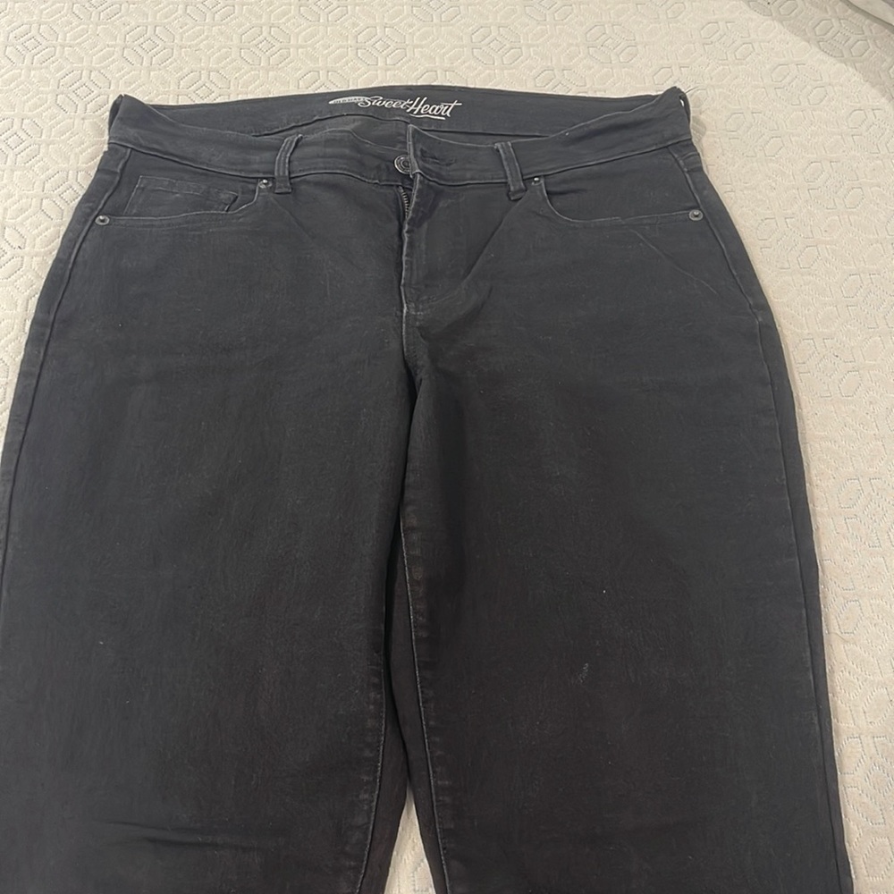 Black old navy skinny 10 long jeans